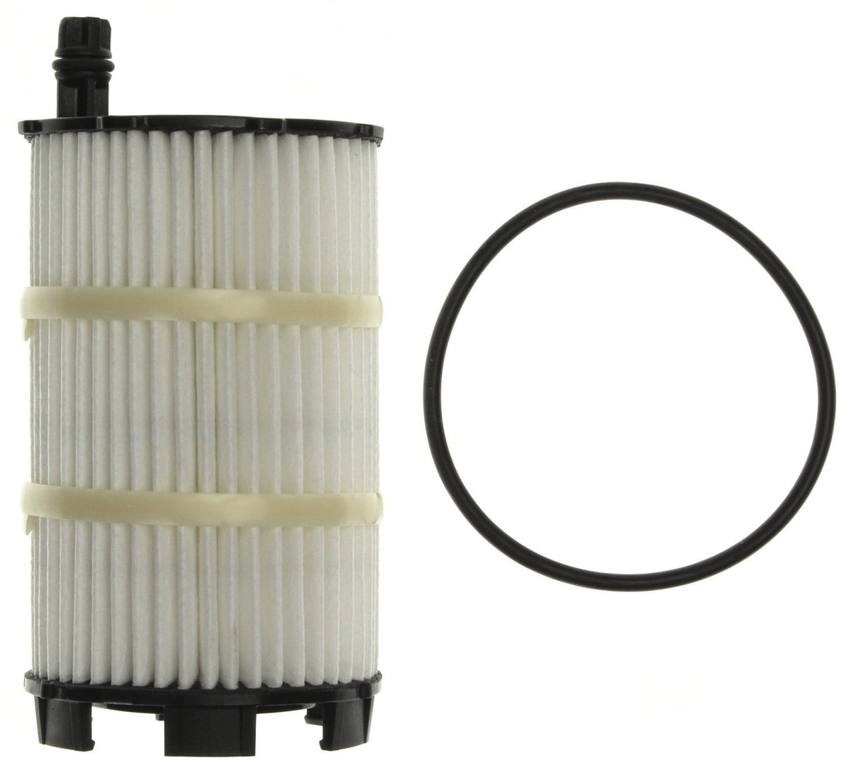 Engine oil filter MAHLE OX350/4D for Audi, VW, and Porsche vehicles, shown in a close-up image with brand markings.