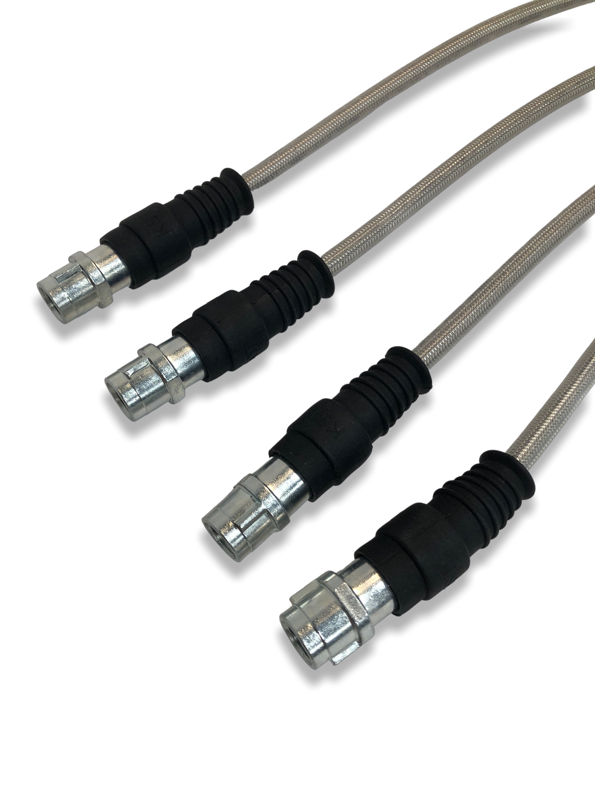 PMB Performance DirectFit Stainless-Steel Brake Lines - Set of 4 - 2005-12 Porsche Boxster/Cayman