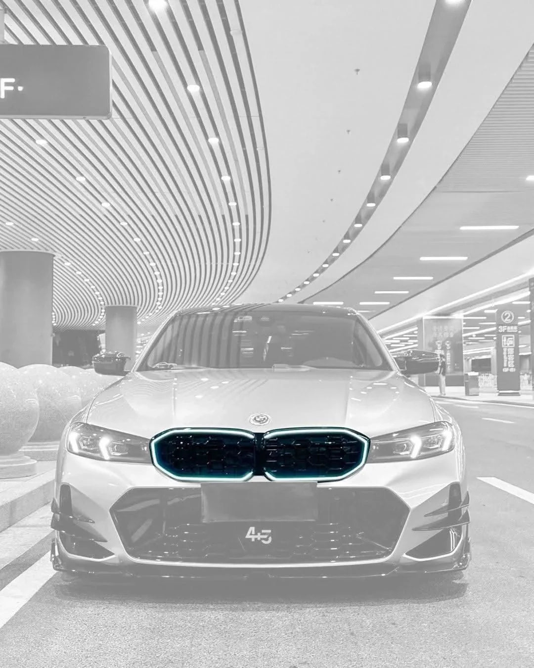 BMW 3 Series G20 G28 G80 LCI LED front grille by K2 Industries, featuring sleek design and LED accents for 2019+ models.