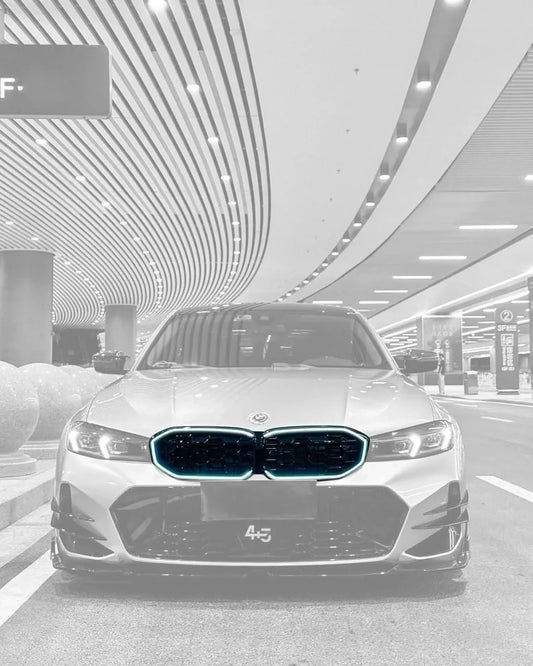 BMW 3 Series G20 G28 G80 LCI LED front grille by K2 Industries, featuring sleek design and LED accents for 2019+ models.