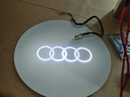Quartz Ground Shadow Door Puddle Lamp Lighting for Audi Cars and SUVs