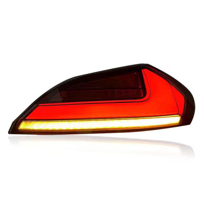 Vekto LED tail lights for BMW Z4 E89 2008-2016, close-up of sleek red and clear taillight lenses on the vehicle.