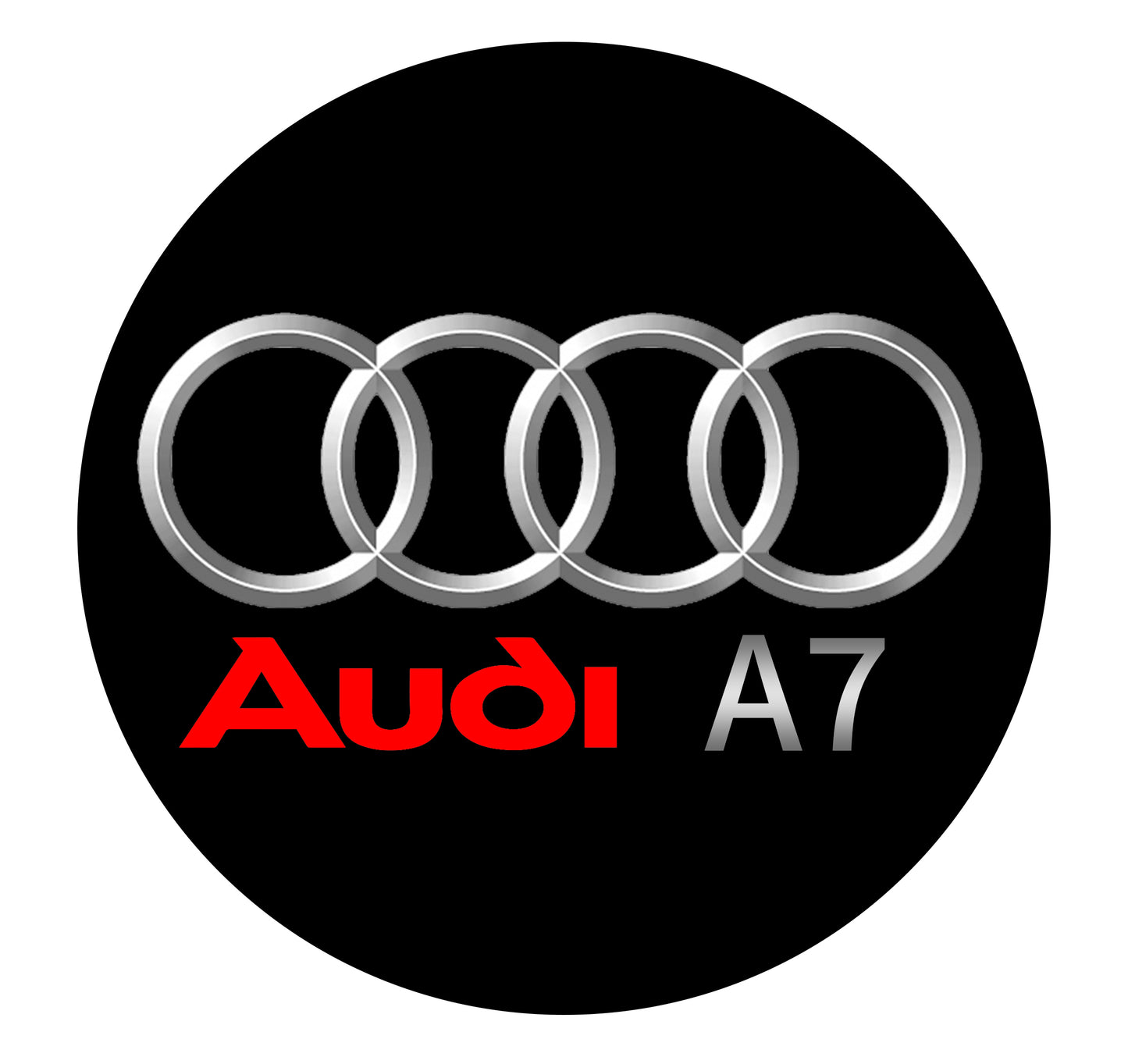 Quartz Ground Shadow Door Puddle Lamp Lighting for Audi Cars and SUVs