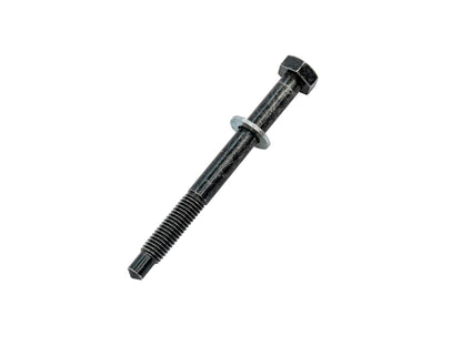 GoWesty alternator pivot bolt for GW HD alternator bracket, showing the metal bolt and mounting hardware on a vehicle part.