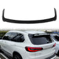 BMW G05 X5 2019-2022 rear roof spoiler lip wing by K2 Industries, matte black ABS spoiler with HM style design