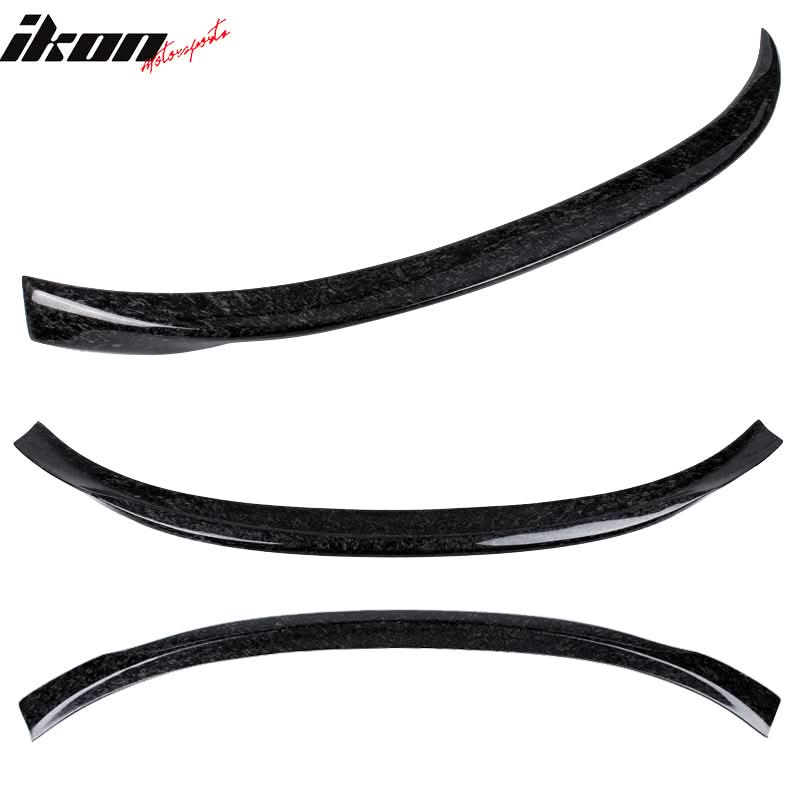 BMW X6 E71 P Style forged carbon rear trunk spoiler wing by K2 Industries, showcasing the sleek aerodynamic design.