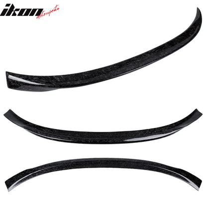 BMW X6 E71 P Style forged carbon rear trunk spoiler wing by K2 Industries, showcasing the sleek aerodynamic design.