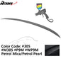 BMW E90 3-Series M3 style painted trunk spoiler wing for 2006-2011 models by K2 Industries, shown on a white car with a clean background.