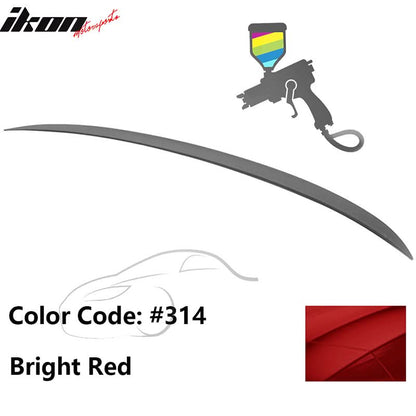 BMW E90 3-Series M3 style painted trunk spoiler wing by K2 Industries for 2006-2011 models, shown on a white background.