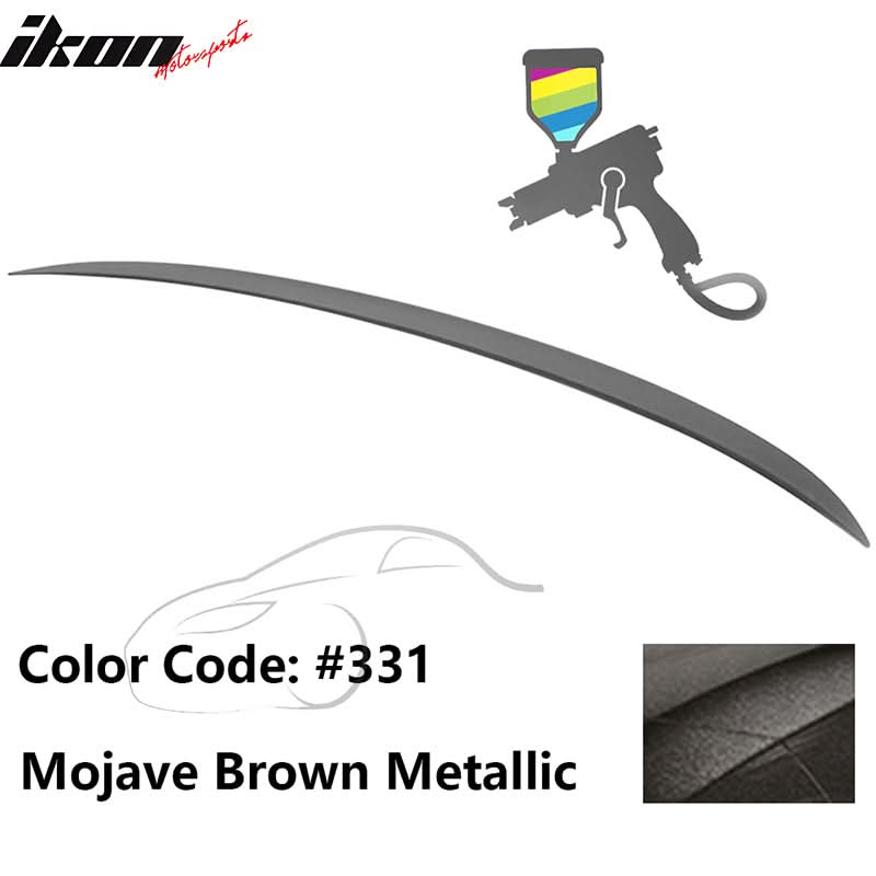 Black painted trunk spoiler wing for BMW E90 3-Series M3 style, from K2 Industries, designed for 2006-2011 models.
