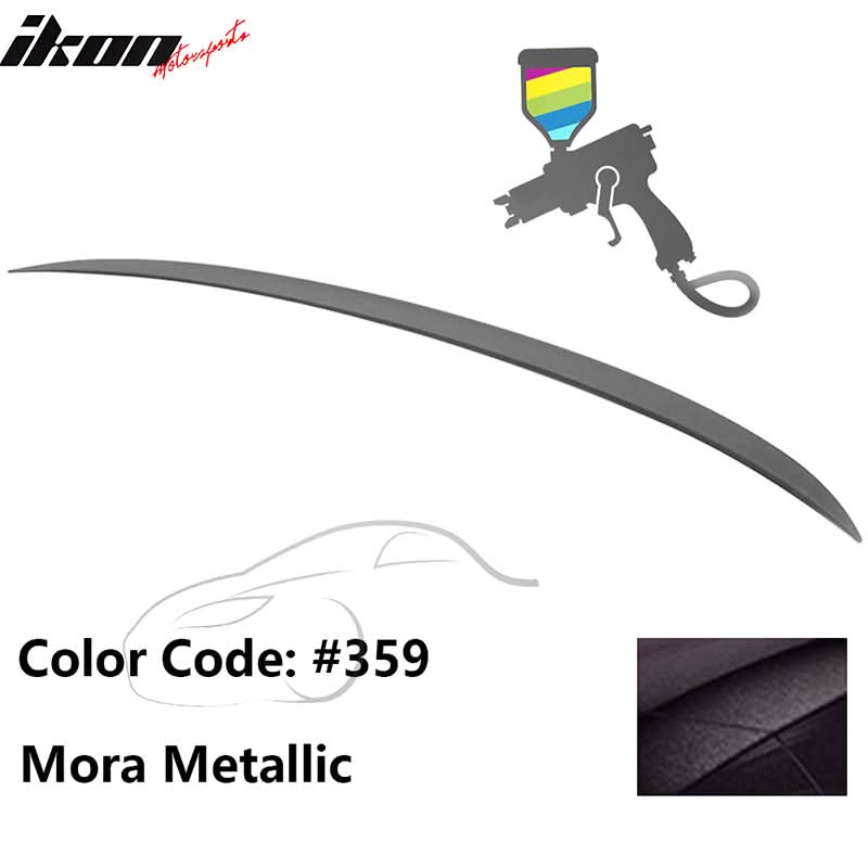 BMW E90 3-Series M3 style painted trunk spoiler wing by K2 Industries, designed for 2006-2011 BMW E90 models.