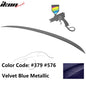 2006-2011 BMW E90 3-Series M3 Style painted trunk spoiler wing by K2 Industries, shown on the vehicle's rear trunk.