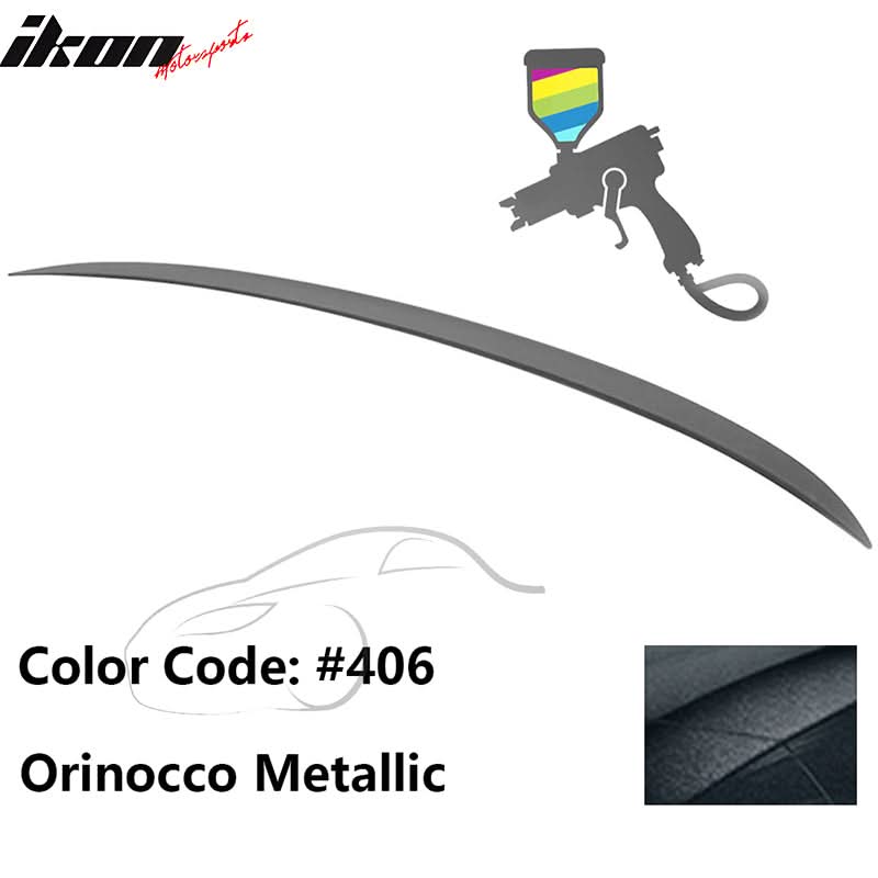 BMW E90 3-Series M3 style painted trunk spoiler wing for 2006-2011 models, designed for sporty appearance and aerodynamic enhancement.