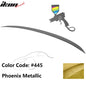 BMW E90 3-Series M3 style painted trunk spoiler wing for 2006-2011 models by K2 Industries, shown on a white background.