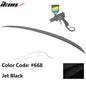 BMW E90 3-Series M3 style painted trunk spoiler wing for 2006-2011 models, by K2 Industries, shown on vehicle.