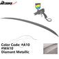 BMW E90 3-Series M3 style painted trunk spoiler wing for 2006-2011 models by K2 Industries, shown on car with close-up focus