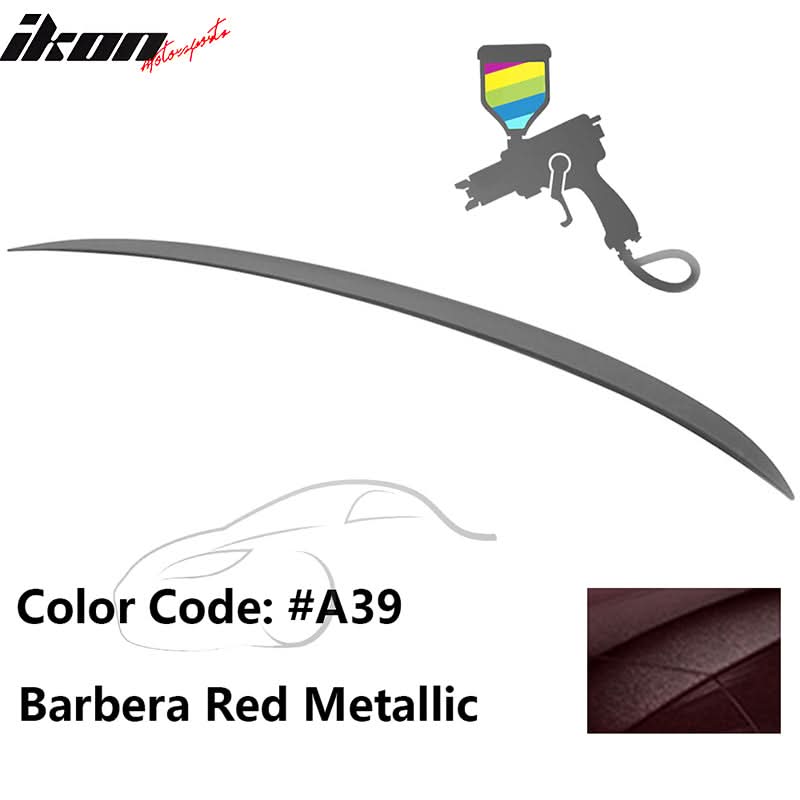 BMW E90 3-Series M3 Style painted trunk spoiler wing for 2006-2011 models, black finish, sleek aerodynamic design from K2 Industries.