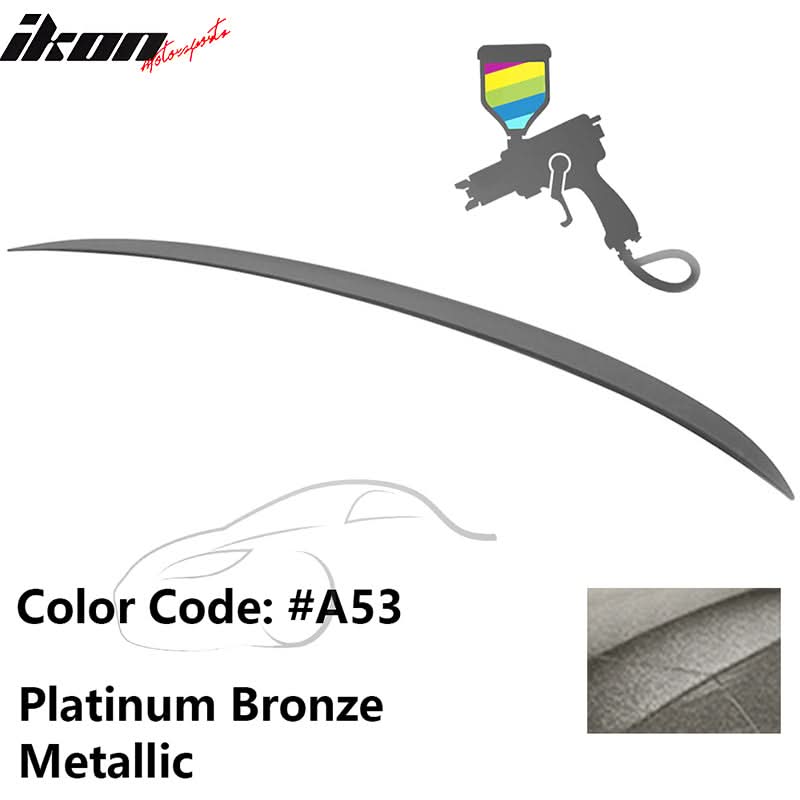 Black painted trunk spoiler wing for 2006-2011 BMW E90 3-Series M3 style, designed by K2 Industries.