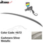 BMW E90 3-Series M3 style painted trunk spoiler wing by K2 Industries, designed for 2006-2011 models, enhancing sporty appearance.