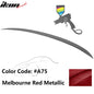 Black painted BMW E90 3-Series M3 style trunk spoiler wing by K2 Industries, designed for 2006-2011 models.