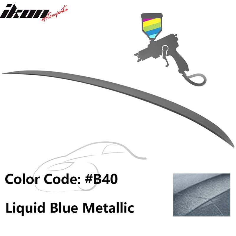 BMW E90 3-Series M3 style painted trunk spoiler wing by K2 Industries, designed for 2006-2011 BMW E90 models.