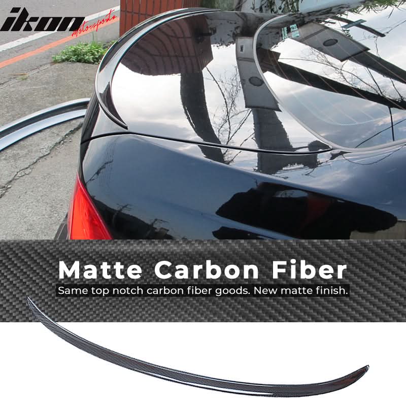 BMW E90 3-Series M3 style painted trunk spoiler wing by K2 Industries, designed for 2006-2011 models, enhances sporty look.