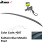 BMW E90 3-Series M3 style painted trunk spoiler wing for 2006-2011 models, designed by K2 Industries, shown with a sleek finish.
