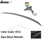 BMW E90 3-Series M3 style painted trunk spoiler wing by K2 Industries for 2006-2011 models, showing a sleek aerodynamic design.