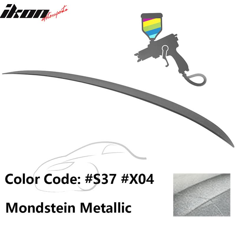 2006-2011 BMW E90 3-Series M3 Style painted trunk spoiler wing by K2 Industries, featuring a sleek aerodynamic design.