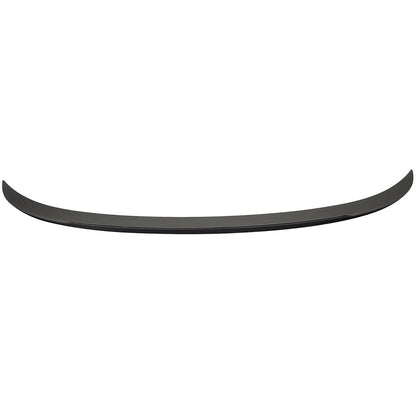 Matte black ABS rear spoiler wing for 2012-2018 BMW F12 6 Series Convertible by K2 Industries, shown on the vehicle's rear.