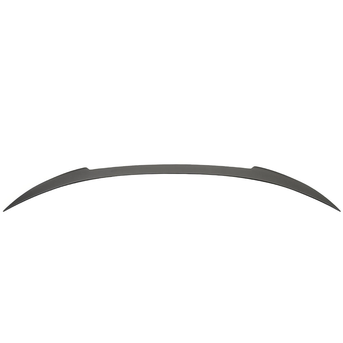 Matte black ABS rear spoiler wing for BMW F12 6 Series Convertible, designed by K2 Industries, enhances sporty appearance.
