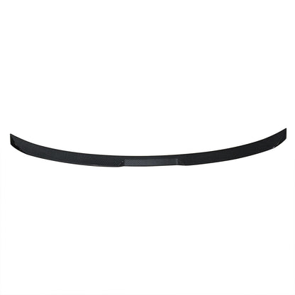 Carbon fiber print BMW G60 5-Series i5 M5 trunk spoiler from K2 Industries, made of ABS, designed for sporty style and aerodynamics.