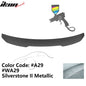 BMW G22 430i G82 M4 PSM trunk spoiler by K2 Industries, made of ABS, shown on a sleek car with a smooth finish.