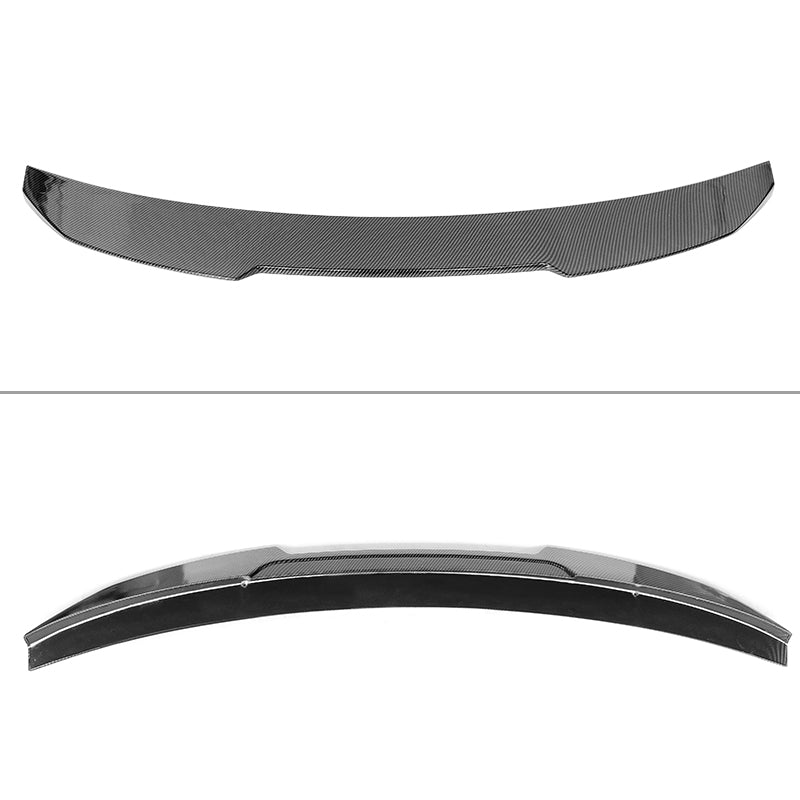 BMW G22 430i G82 M4 PSM trunk spoiler by K2 Industries, made of ABS, showing sleek aerodynamic design on the vehicle.