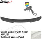 BMW G22 430i G82 M4 PSM trunk spoiler by K2 Industries, made of ABS, shown on a sleek vehicle with a smooth finish.