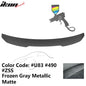 BMW G22 430i G82 M4 PSM trunk spoiler by K2 Industries, made of ABS, with a sleek design and border detail.
