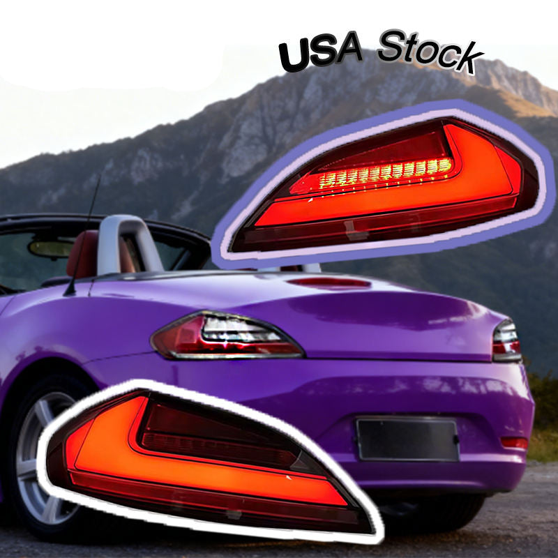 Vekto LED tail lights for BMW Z4 E89 2008-2016, showcasing sleek taillight design with illuminated red and clear lens.