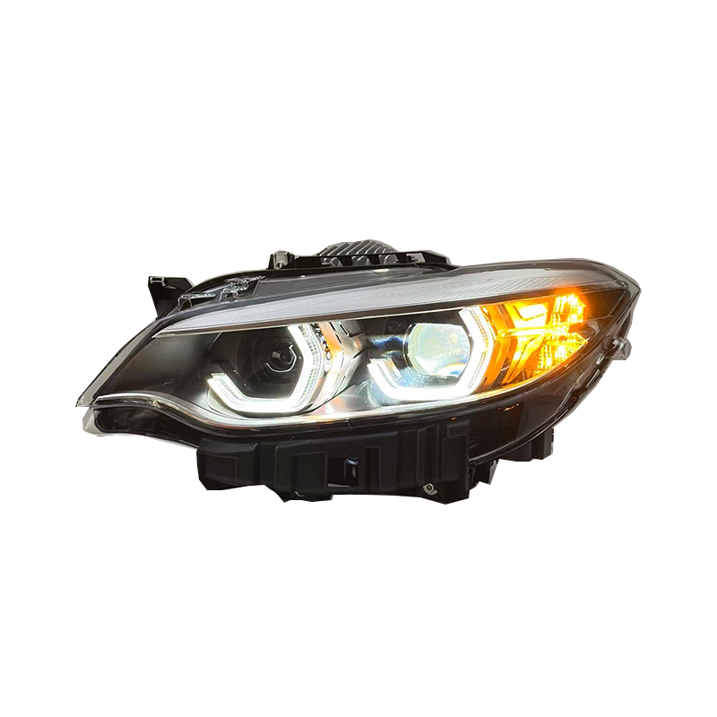 Vekto dual color LED headlights assembly for BMW 2 Series F22 F87, 2014-2019, showing the headlight with LED lighting features.