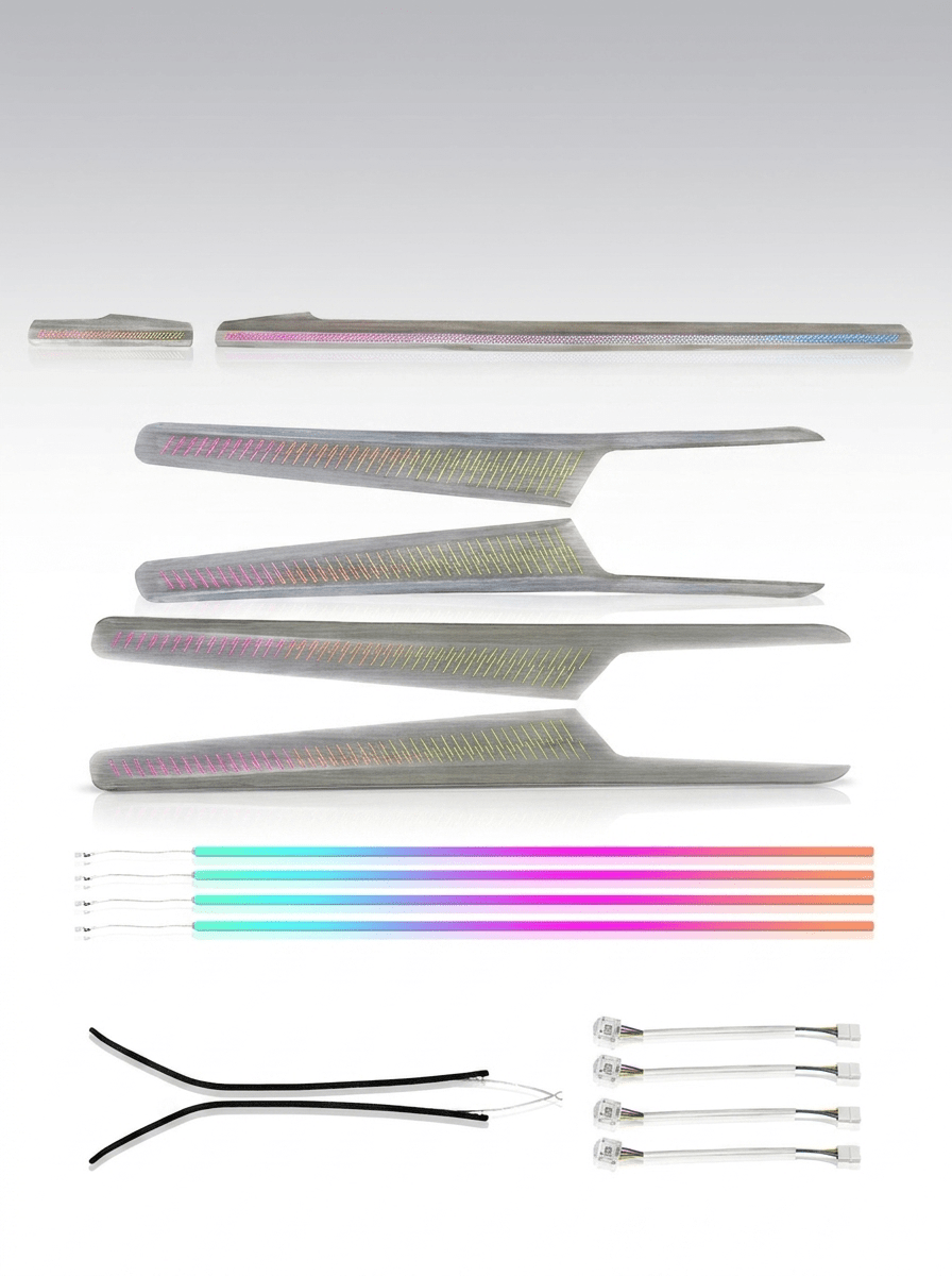 Audi Q5 / Q5L Interior 64-Color Symphony Rainbow LED Ambient Light Kit 2018 - 2025 - AudiGear.com - Interior Lighting