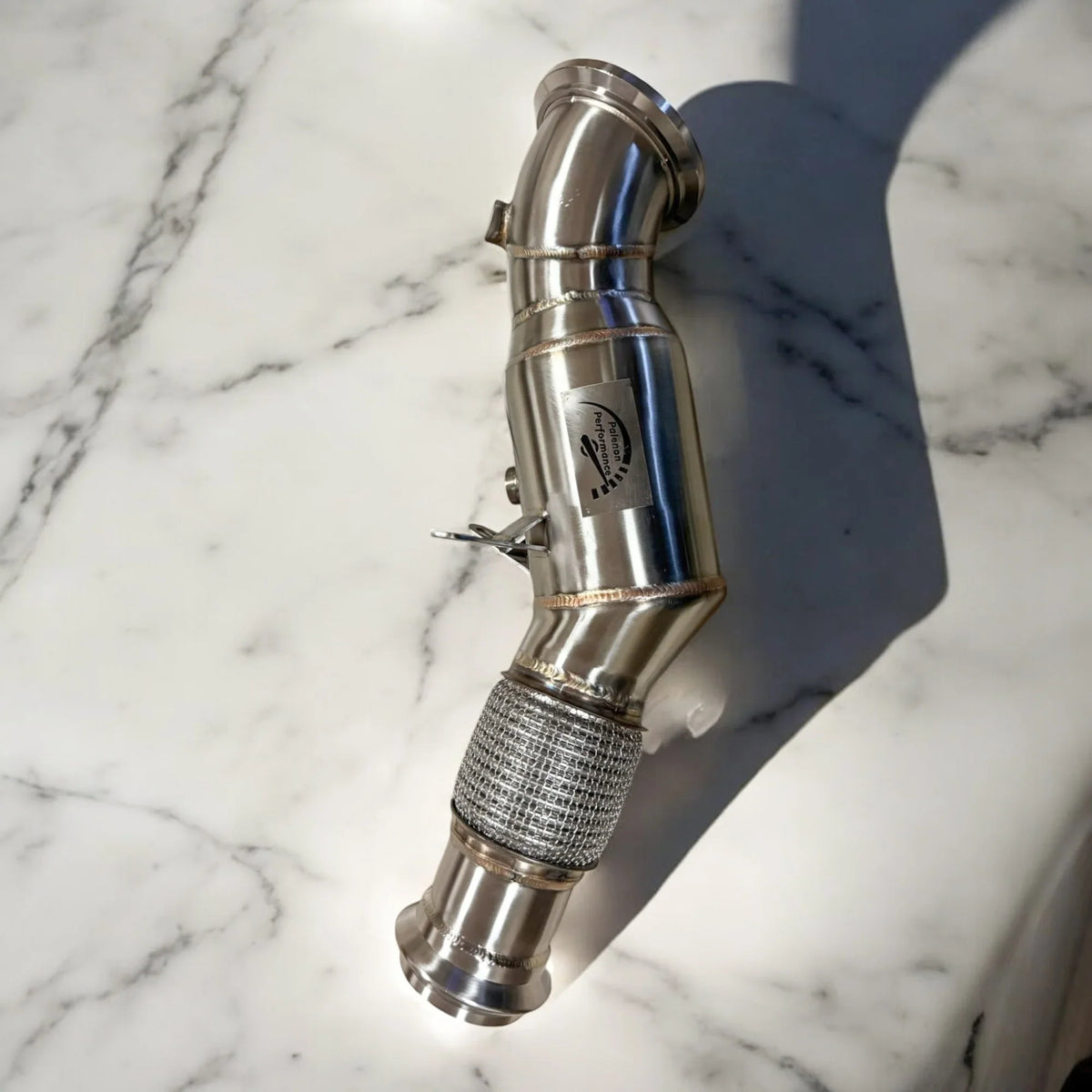 Palenon Performance B48 B46 catted downpipe for BMW 230i, 330i, 430i, 320i, 420i, part of 380HP performance upgrade package.