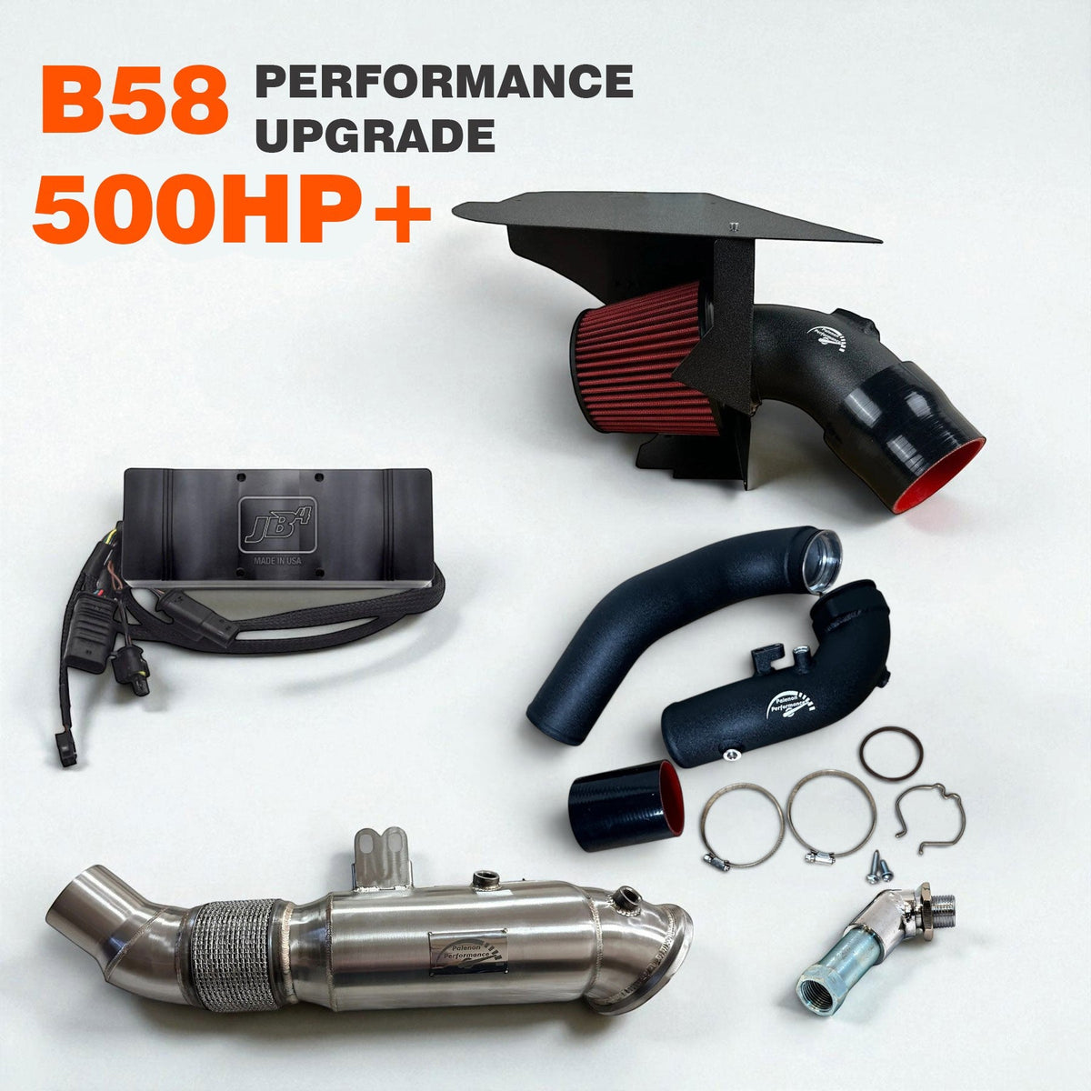 Palenon Performance 560HP upgrade package for BMW B58 engines, compatible with M340i, M440i, 240i, 540i, 840i, M140i, 340i, 440i
