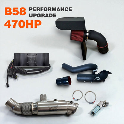 Palenon Performance B58 560HP upgrade package for BMW models including M340i, M440i, M240i, 540i, and 840i.