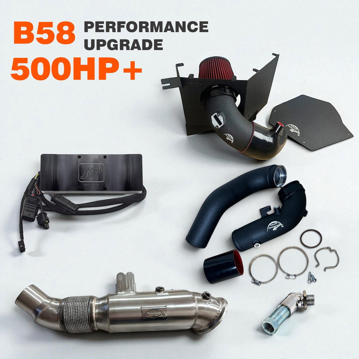 Palenon Performance B58 560HP upgrade package for BMW models including M340i, M440i, M240i, 540i, 840i, M140i, 340i, 440i