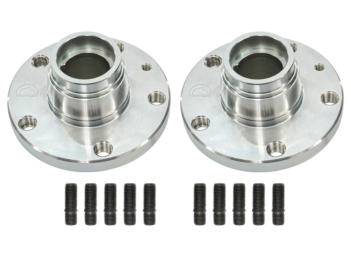 GoWesty hub conversion kit for 2WD Vanagon, includes drivetrain and suspension components for bigger brakes.