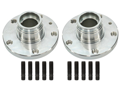 GoWesty Hub Conversion Kit for 2WD Vanagon with larger brakes, featuring 59 studs and drivetrain components for improved suspension.