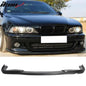 BMW E39 5 Series aftermarket M bumper front lip spoiler in carbon fiber by K2 Industries, with border detail.