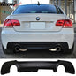 Unpainted rear bumper diffuser for BMW E92 335 M-Tech Msport by K2 Industries, made of durable PP material.