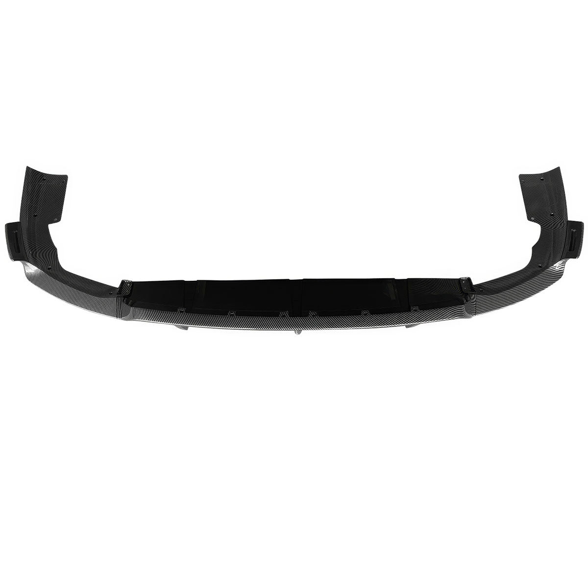 Gloss black rear bumper diffuser for BMW G06 X6 (2020-2023) by K2 Industries, featuring sleek Ikon style design.
