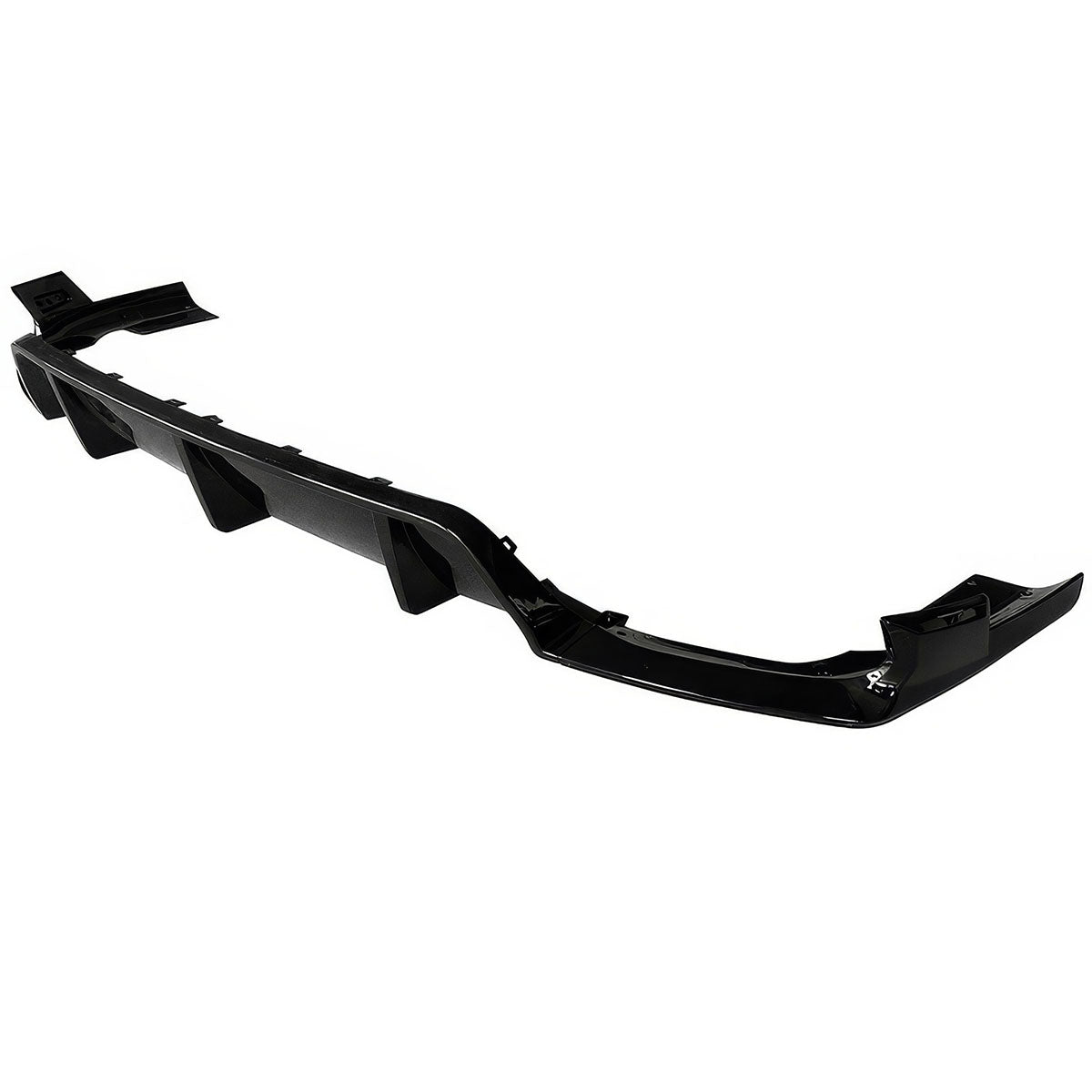 BMW G06 X6 diffuser by K2 Industries, gloss black rear bumper diffuser with Ikon Style design, for 2020-2023 models.