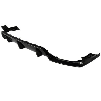 BMW G06 X6 diffuser by K2 Industries, gloss black rear bumper diffuser with Ikon Style design, for 2020-2023 models.